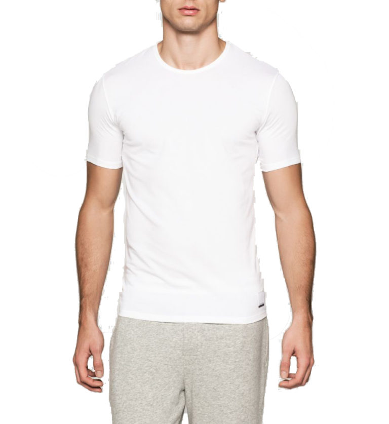 Originální dvojpack bílých pánských triček od značky Calvin Klein