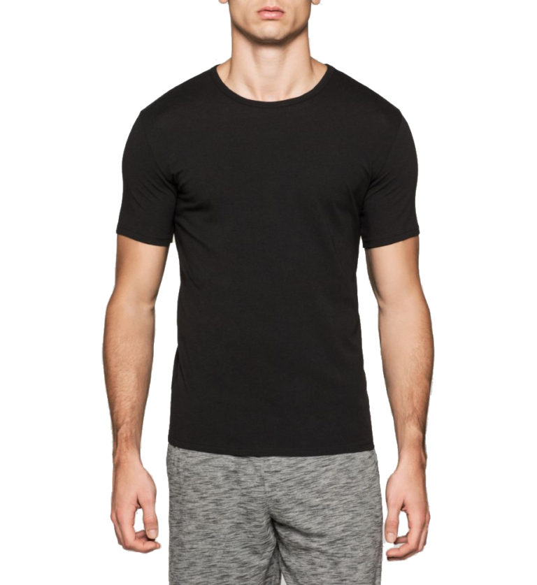 Praktický dvojpack černých pánských triček od značky Calvin Klein